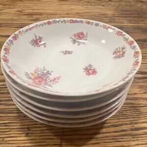 Haviland Gainsborough FOUR Fruit Berry Bowls Schleiger 746 Limoges 5” Excellent